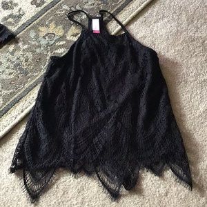 No Boundries XS top summer black lined